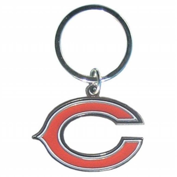 Siskiyousports Chicago Bears Chrome Logo Cut Keychain 5460393514